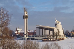 łagiewniki sanktuarium - zima